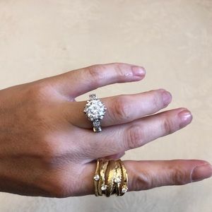 Moissanite ring